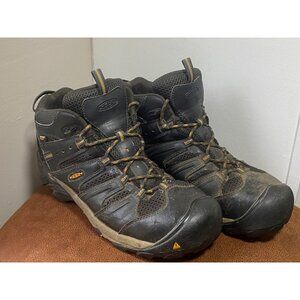 KEEN Utility Safety Steel Toe Work Boots Men’s 12 D Flint Mid ASTM F2413-11